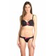 Alima Noir - Ensemble soutien-gorge / string