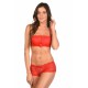 Daya Rouge - Ensemble soutien-gorge / shorty