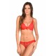 Manille Rouge - Ensemble soutien-gorge / string