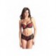 Delicieuse Rouge - Soutien-gorge / String