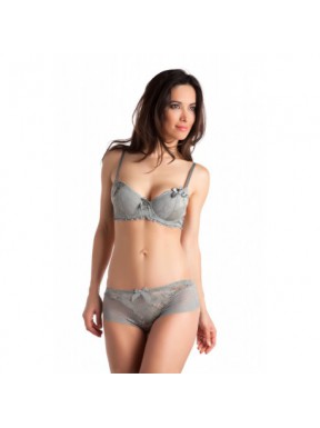 Epateuse Gris - Soutien-gorge / Shorty