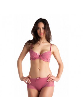 Frondeuse Vieux rose - Soutien-gorge / Shorty