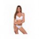 Blousante Blanc - Ensemble soutien-gorge / string