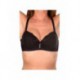 Blousante Noir - Ensemble soutien-gorge / string