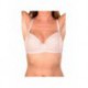 Blousante Taupe - Ensemble soutien-gorge / string