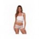 Soual Blanc - Ensemble soutien-gorge / shorty